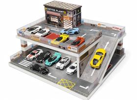 Vitrine Expositora Waivvy Garagem Hot Wheels com Luz LED para Carros 1/64
