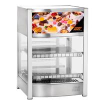 Vitrine Fria em Alumínio Anodizado VFV 564 SS Ice Gel c/ Display e Iluminação LED - Self Service - Titã