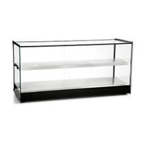 Vitrine Fria Vidro Reto VFRD-90 BP - Perfil Preto 92cm Aço Inox Vidro Temperado Ice Gel - Titã