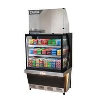 Vitrine Natural Caixa 0,80CM Polar Preto Linha 7 L7CX-0802 220v Vitrine Natural Caixa 0,80CM Polar Preto Linha 7 L7CX-0802 220v