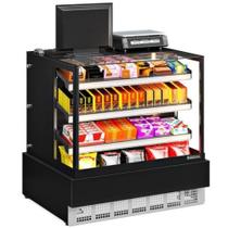 Vitrine Neutra Aberta/ Caixa Conveniência Gourmet MGEX100 Preto Gelopar Bivolt Vitrine Neutra Aberta/ Caixa Conveniência Gourmet MGEX100 Preto Gelopar Bivolt