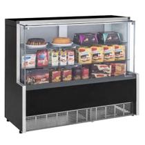 Vitrine Neutra Aurora Vidro Reto Mpna-140r Preta - Gelopar