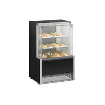 Vitrine Neutra Aurora Vidro Reto MPNA075R Preto Gelopar Bivolt