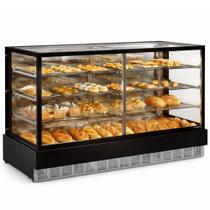 Vitrine Neutra Mgen-200 Preto Vidro Reto Sem Bandeja Bivolt - Gelopar Vitrine Neutra Mgen-200 Preto Vidro Reto Sem Bandeja Bivolt - Gelopar