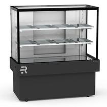 Vitrine Neutra/Seca 1,10m Confeitaria Vanguard Plus CVPS-1100 Preta Refrimate Tampo em Vidro e LED Vitrine Neutra/Seca 1,10m Confeitaria Vanguard Plus CVPS-1100 Preta Refrimate Tampo em Vidro e LED
