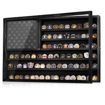 Vitrine para Moedas MOCAS 70x46 cm com Fechadura, Suporte de Madeira
