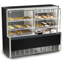 Vitrine Quente E Fria Com Resistência E Evaporador GQEA-140R Gelopar / Preto / 220 Volts