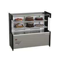Vitrine Refrigerada 1,25m Ar Forçado Vidro Reto New Premium Polofrio 110V