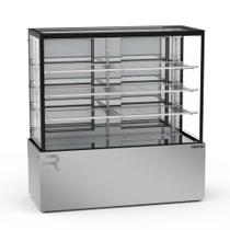 Vitrine Refrigerada 1,45 Metros 3 Prateleiras Titanium Premium Inox VTPRR1450 3P 220V - Refrimate Vitrine Refrigerada 1,45 Metros 3 Prateleiras Titanium Premium Inox VTPRR1450 3P 220V - Refrimate