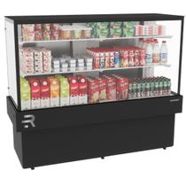 Vitrine Refrigerada 1,45m Ar Forçado Confeitaria Vanguard Plus CVPRAF-1450 Preta Refrimate - Tampo Aproveitável e LED Vitrine Refrigerada 1,45m Ar Forçado Confeitaria Vanguard Plus CVPRAF-1450 Preta Refrimate - Tampo Aproveitável e LED