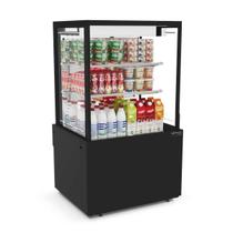 Vitrine Refrigerada Aberta 75 cm 2 Prateleiras Titanium Premium Preta VTPRRA750 2P 220V - Refrimate