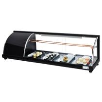 Vitrine Refrigerada Alfa Preto Sushi 1,30m 127V Omega