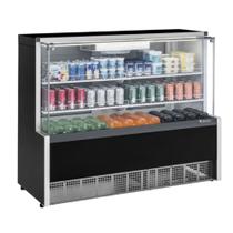 Vitrine Refrigerada Aurora Ar Forçado Vidro Reto Gpfa-140r Preto 220V Gelopar