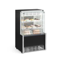 Vitrine Refrigerada Confeitaria Dupla Ação GPEA-075R PR Gelopar Preta 127v