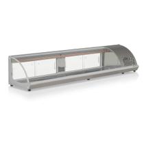 Vitrine Refrigerada de Bancada 210 cm Inox 220V Gelopar GVRB-210