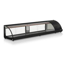 Vitrine Refrigerada de Bancada 210 cm Preto 127V Gelopar GVRB-210