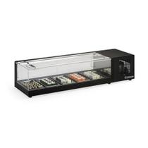 Vitrine Refrigerada de Bancada sem Bandejas GVRS150 Preta Gelopar 220V