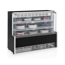 Vitrine Refrigerada Dupla Função 1,40M Preta GPEA-140R Gelopar 220v