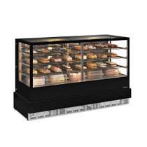 Vitrine Refrigerada Dupla Função Conveniência Gourmet GGER200 Preto Gelopar 220V