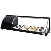 Vitrine Refrigerada Para Doces 1,30m Preto - 127V - Omega Vitrine Refrigerada Para Doces 1,30m Preto - 127V - Omega