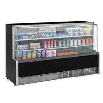 Vitrine Refrigerada Placa Fria Gelopar GPSA 175 Vidro Reto Preta