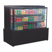 Vitrine Refrigerada RF-325-V Linha Modular Versátil - 1.78 m Preta 1 Placa Fria Iluminação LED 0 a +8C - Frilux