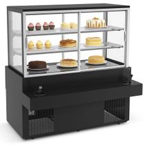 Vitrine Refrigerada Self Service 147x149cm Titanium Premium VTPRSSR 2P Preta Refrimate - Iluminação LED