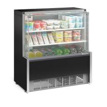 Vitrine Refrigerada Universal Aurora 2 Placas Frias GPDA110R Preto Gelopar 220v