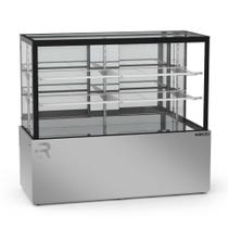 Vitrine Seca 1,45 Metros 2 Prateleiras Titanium Premium Inox VTPRS1450 2P 220V - Refrimate