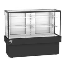 Vitrine Seca Confeitaria Vanguard Plus CVPS-1450 Refrimate Preta 1.45cm Iluminação Led Vidros Temperados