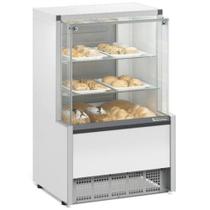 Vitrine Seca/Neutra 0,74m Linha Aurora MPNA-075 BR Branca Gelopar - Vidro Reto + Iluminação LED