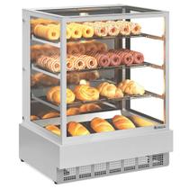 Vitrine Seca/Neutra Premium 1,00m Linha Conveniência Gourmet MGEN-100 BR Branca Gelopar - LED Perimetral + Rodízios Vitrine Seca/Neutra Premium 1,00m Linha Conveniência Gourmet MGEN-100 BR Branca Gelopar - LED Perimetral + Rodízios