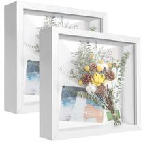 Vitrine Shadow Box Frame 8x8 branca (2 pacotes) TOUYINGER