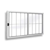 Vitro 2 Folhas 1.00x1.50 Branca C/ Grade Linha 18 Modular