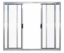 Vitro 4 Folhas 100x120 S/Grade Brilhante