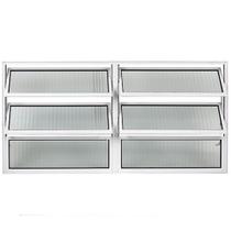 Vitrô Basculante 060x150cm 2 Seção Branco - FACCE