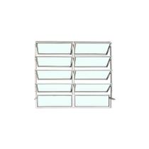 Vitro Basculante 100 x 200 Alumínio Branco 2 Seções Linha Esmeralda Brecorimo