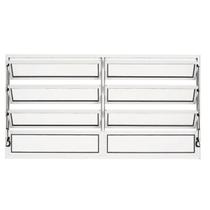 Vitro basculante 100x120 2 secao aluminio branco