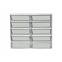 Vitro basculante 100x120 2 secao aluminio brilhante