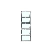 Vitro Basculante 100x40 Alumínio Brilhante Vidro Liso Lumineziri