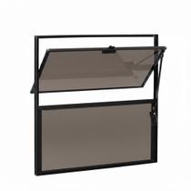 Vitro Basculante 40x40 Preto Janela Fumê Banheiro Vitro Basculante 40x40 Preto Janela Fumê Banheiro