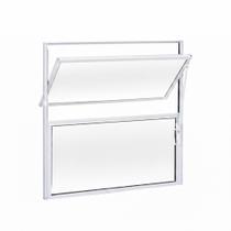 Vitro Basculante 40x50 Branco Janela Incolor Banheiro Vitro Basculante 40x50 Branco Janela Incolor Banheiro