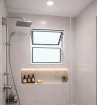 Vitro Basculante 40x60 Alumínio Branco Vidro Liso Lumineziri