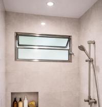 Vitro Basculante 40x80 Alumínio Brilhante Vidro Liso Lumineziri Vitro Basculante 40x80 Alumínio Brilhante Vidro Liso Lumineziri