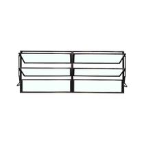 Vitro Basculante 60 x 120 Alumínio Preto 2 Seções Linha Esmeralda Brecorimo