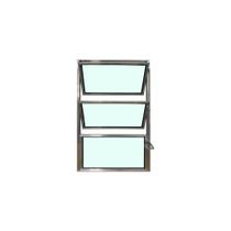 Vitro Basculante 60x40 Alumínio Brilhante Vidro Liso Lumineziri
