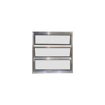 Vitro Basculante 60x80 Alumínio Brilhante Linha 25