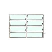 Vitro Basculante 80 x 120 Alumínio Branco 2 Seções Linha Esmeralda Brecorimo