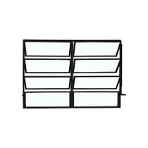 Vitro Basculante 80 x 200 Alumínio Preto 2 Seções Linha Esmeralda Brecorimo