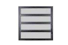 Vitrô Basculante 80 X 80 Aluminio Preto Vidro Boreal